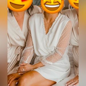 Flora Nikrooz White Bridal Robe